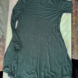 Green Long Sleeve Dress